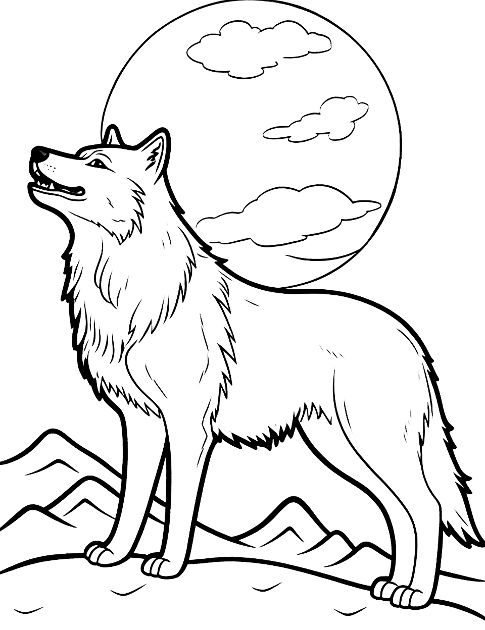 wolf coloring pages for adults printable jpg