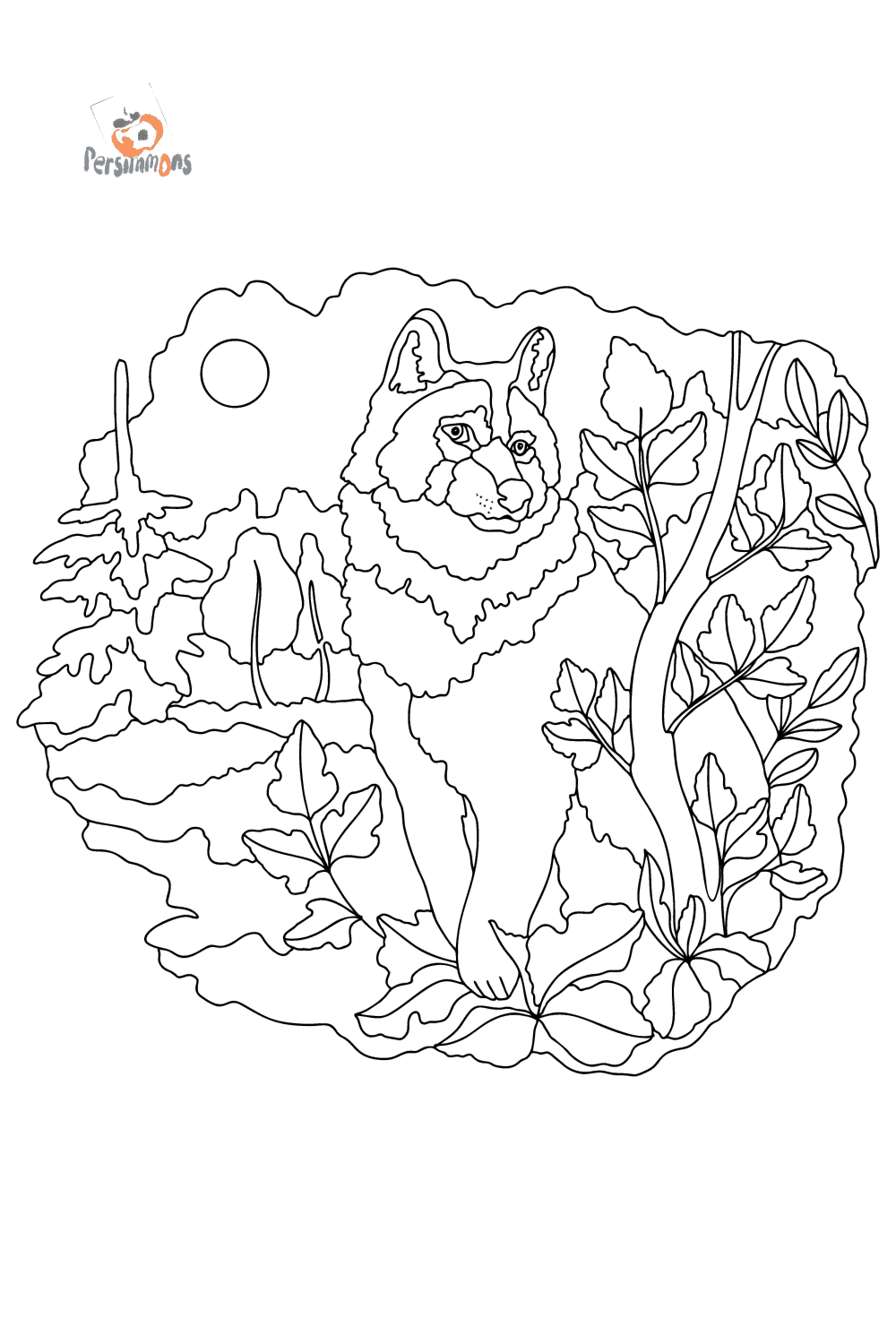 wolf coloring pages for adults printable jpg