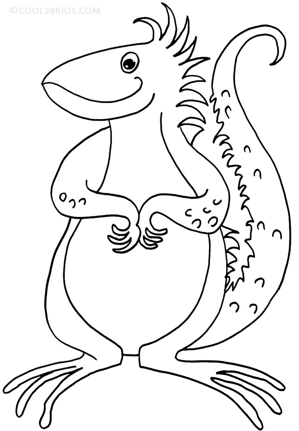 127 Free Printable Iguana Coloring Pages for Kids 113