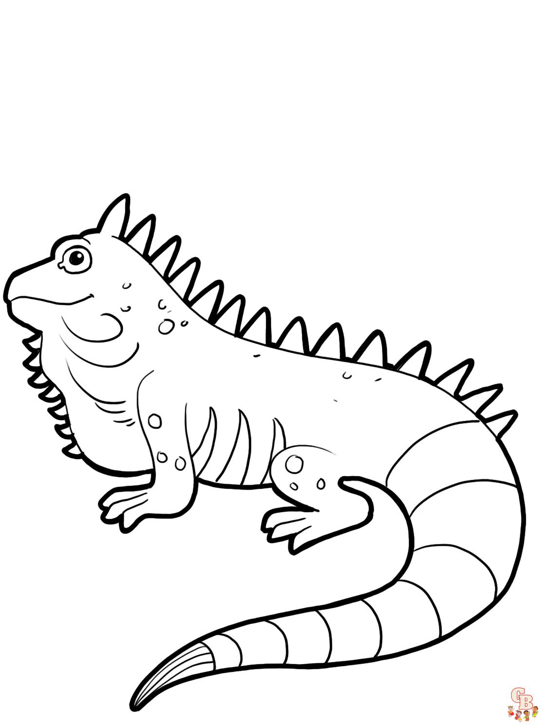 127 Free Printable Iguana Coloring Pages for Kids 22