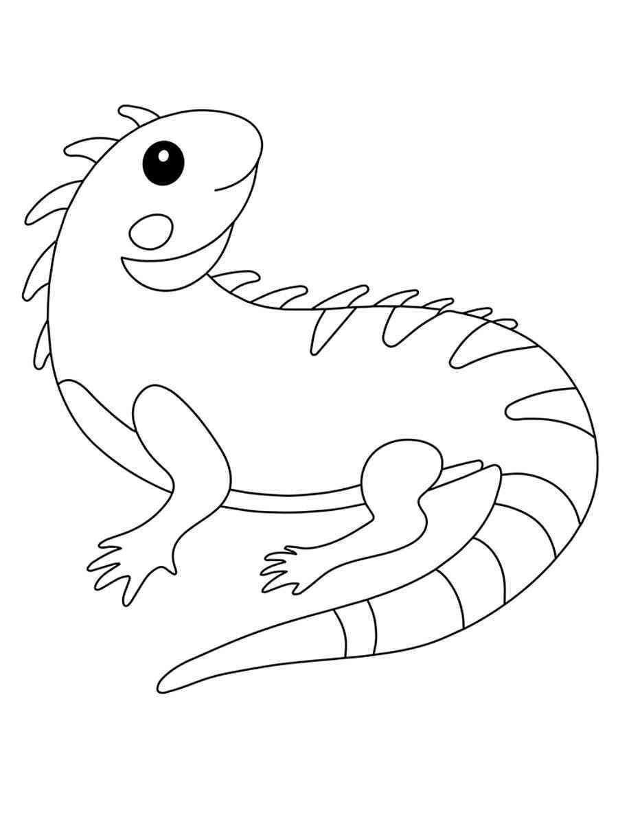 127 Free Printable Iguana Coloring Pages for Kids 43