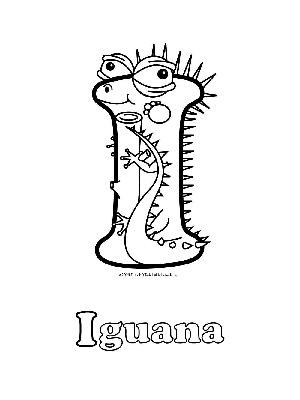 127 Free Printable Iguana Coloring Pages for Kids 71