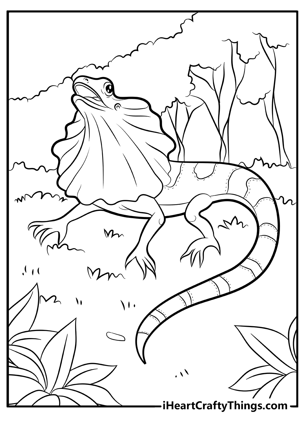 free printable iguana coloring pages for kids jpg