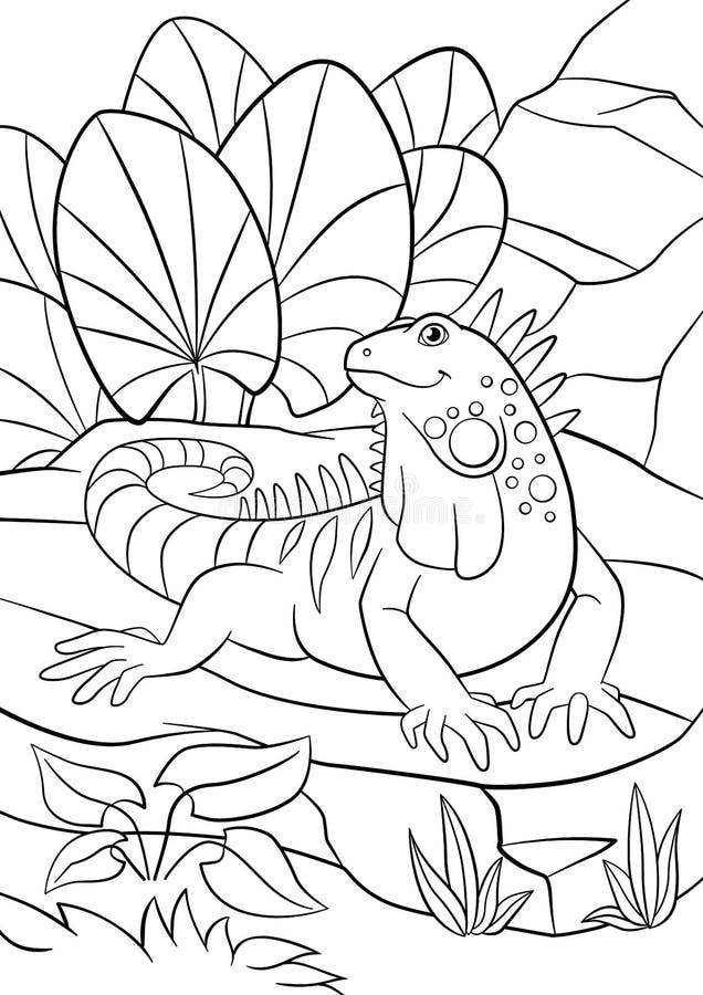 127 Free Printable Iguana Coloring Pages for Kids 9