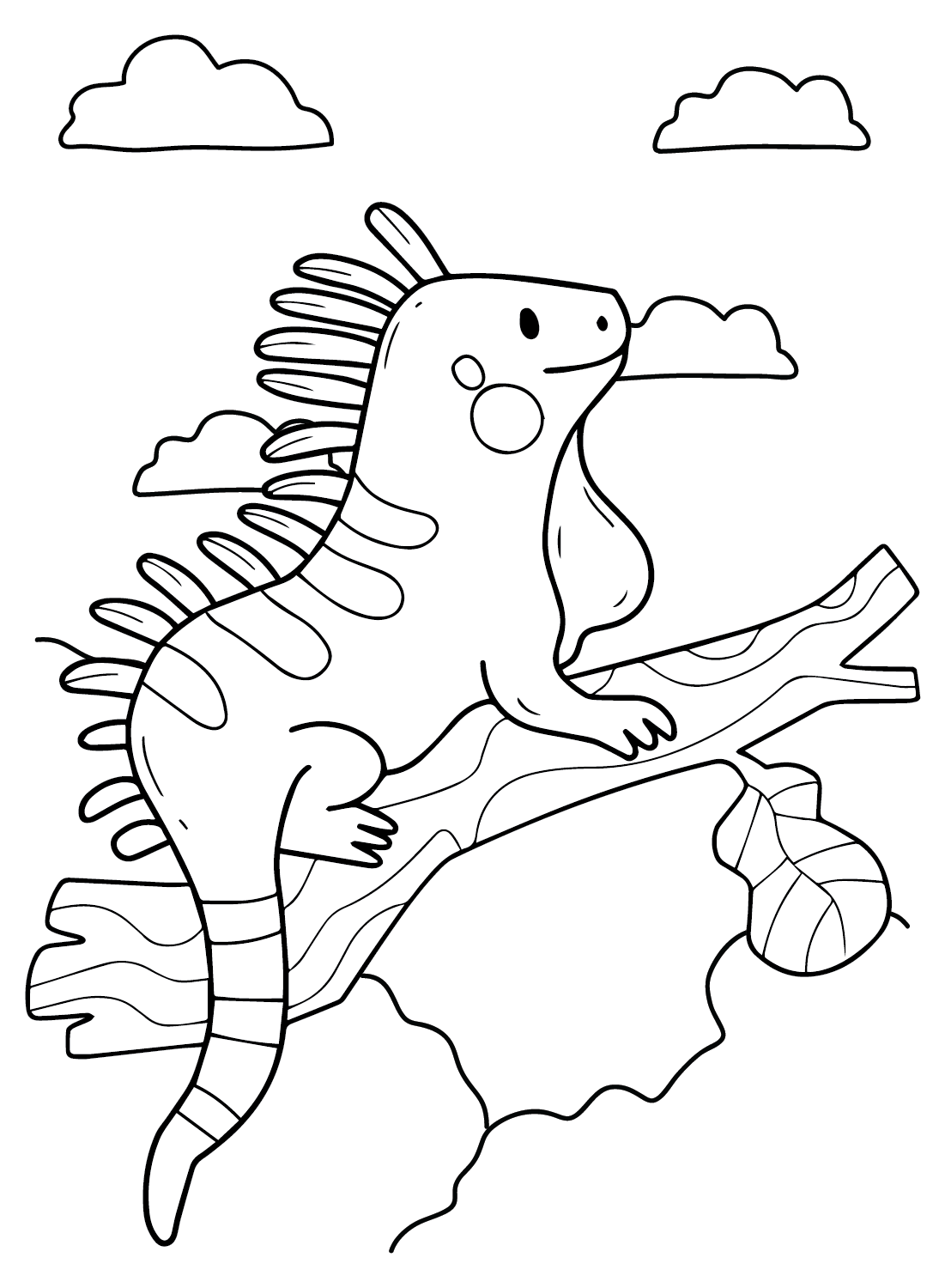 free printable iguana coloring pages for kids jpg