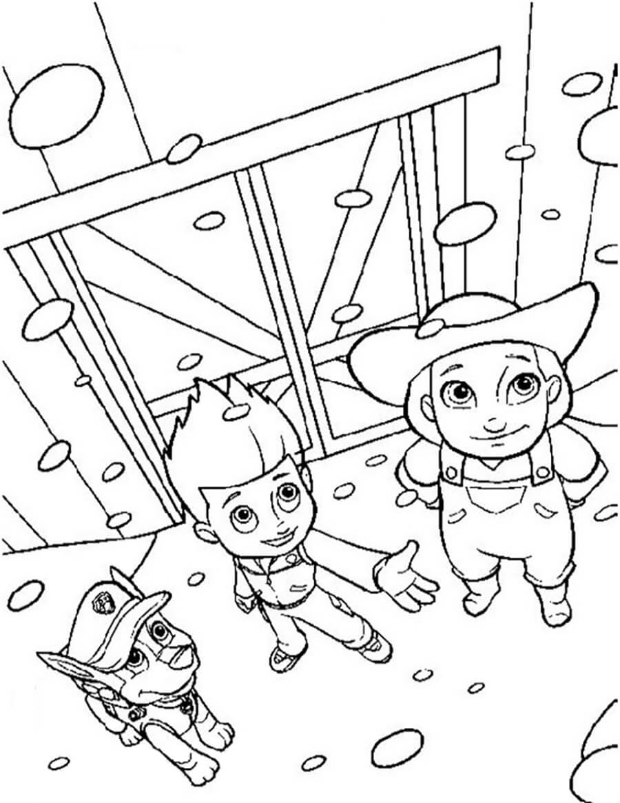 127 Ryder from Paw Patrol Coloring Pages Printable 103