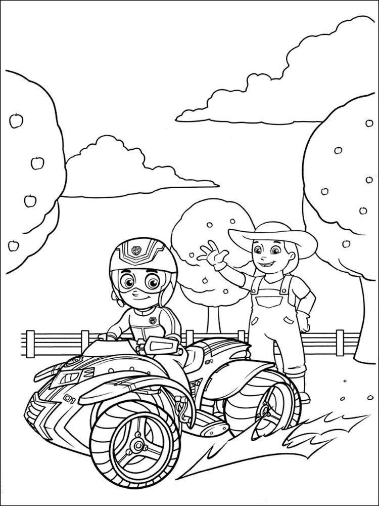 127 Ryder from Paw Patrol Coloring Pages Printable 106