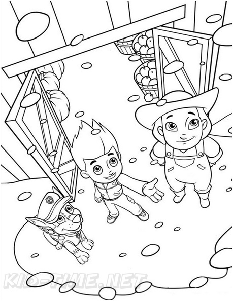 127 Ryder from Paw Patrol Coloring Pages Printable 119