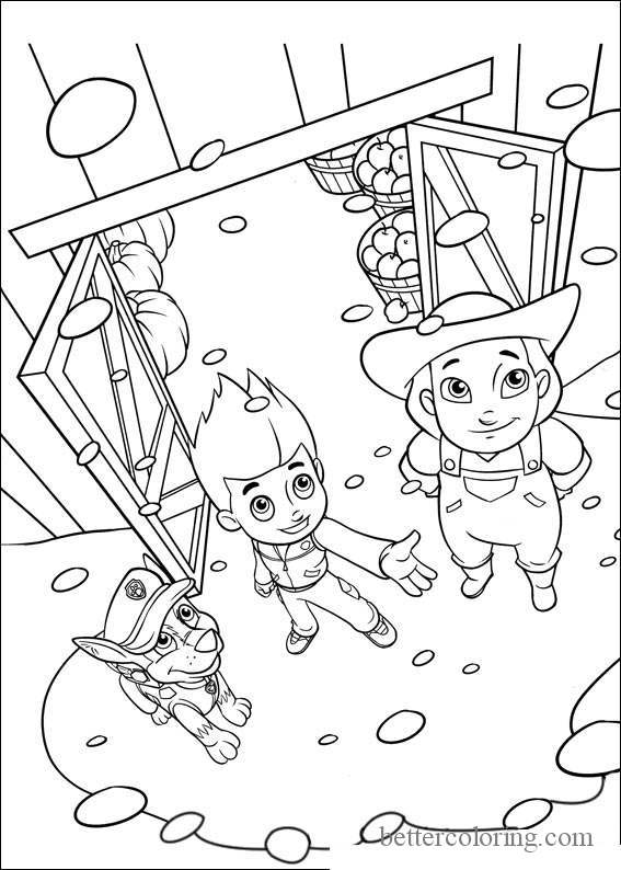 127 Ryder from Paw Patrol Coloring Pages Printable 12