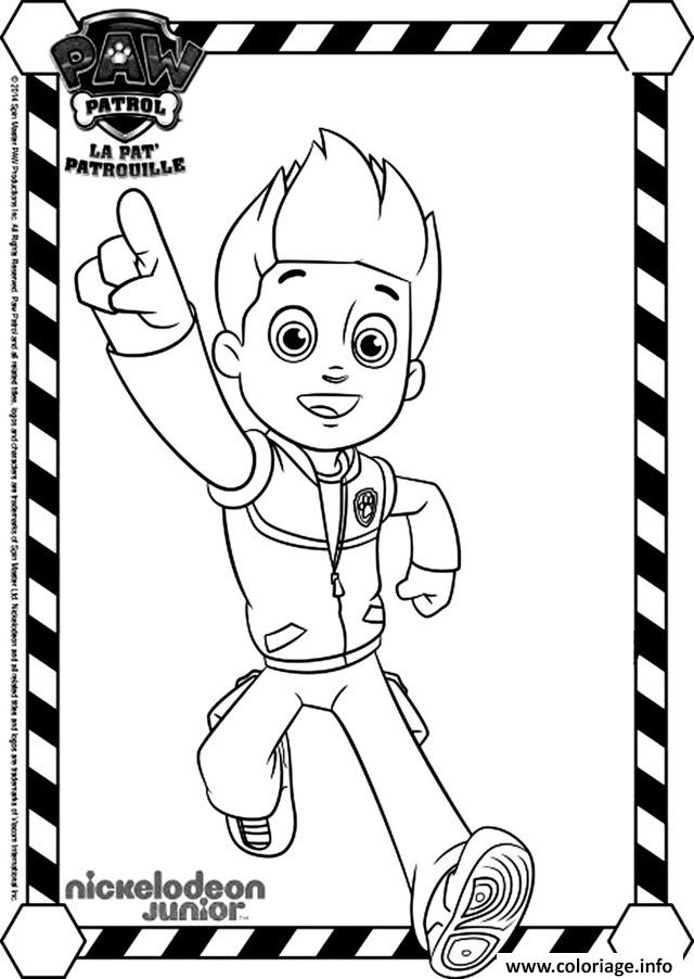 127 Ryder from Paw Patrol Coloring Pages Printable 123