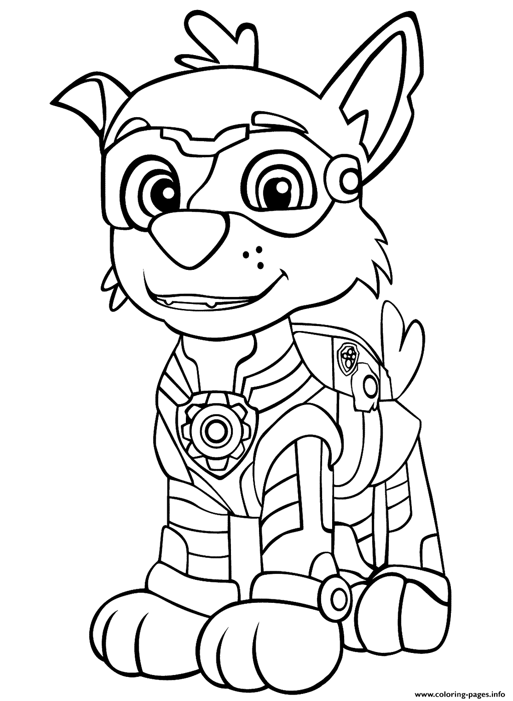 127 Ryder from Paw Patrol Coloring Pages Printable 124