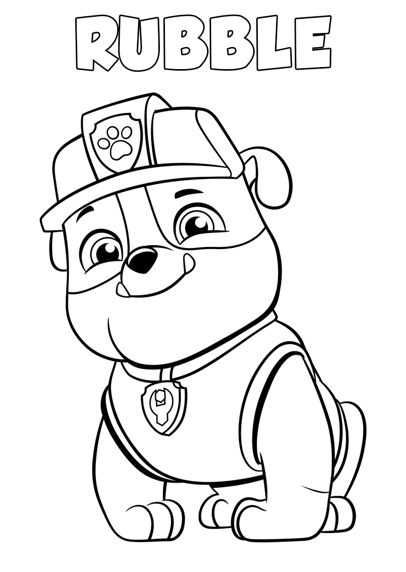 127 Ryder from Paw Patrol Coloring Pages Printable 14