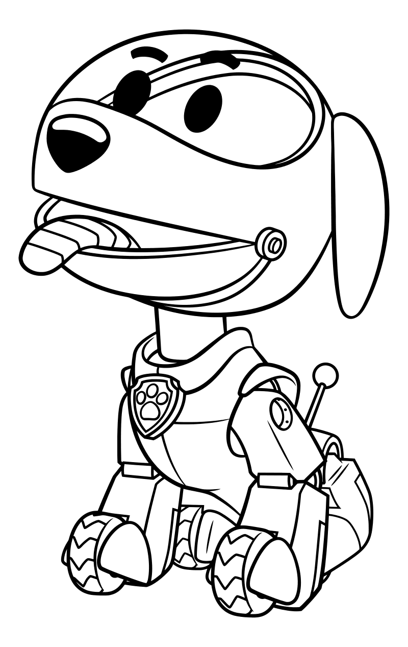 127 Ryder from Paw Patrol Coloring Pages Printable 15