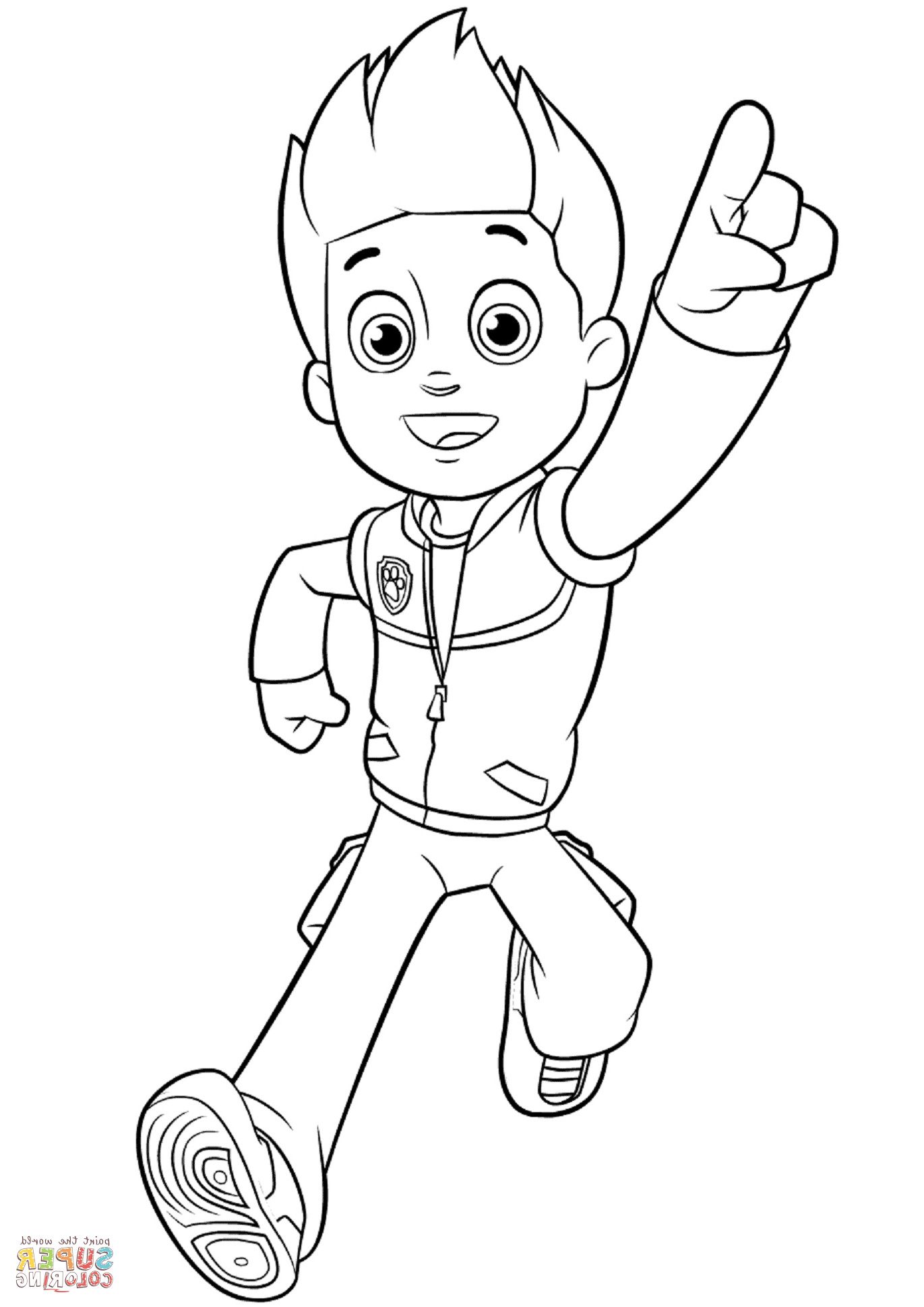 127 Ryder from Paw Patrol Coloring Pages Printable 18