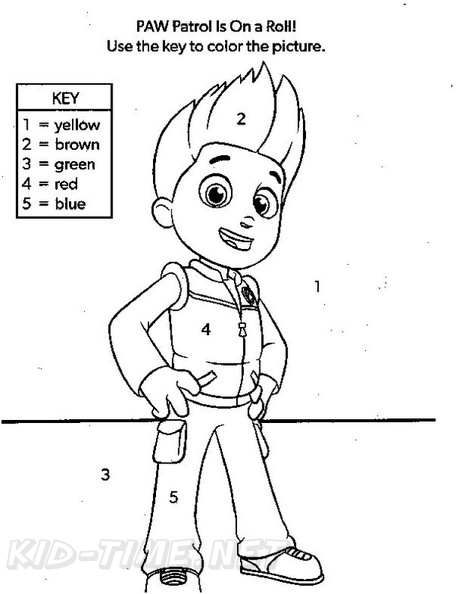 127 Ryder from Paw Patrol Coloring Pages Printable 19