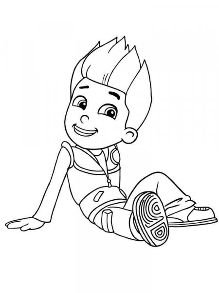 127 Ryder from Paw Patrol Coloring Pages Printable 20