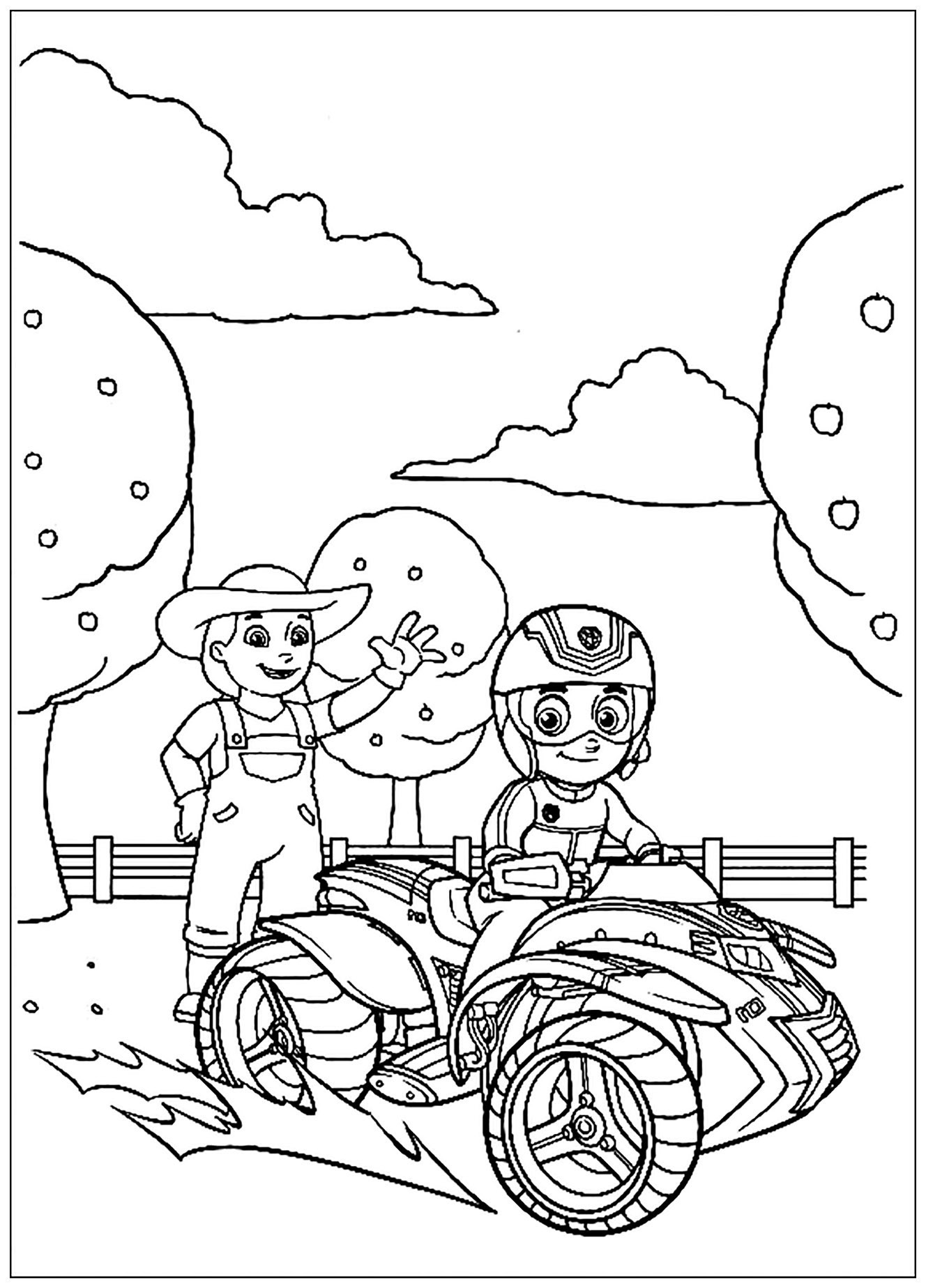 127 Ryder from Paw Patrol Coloring Pages Printable 34