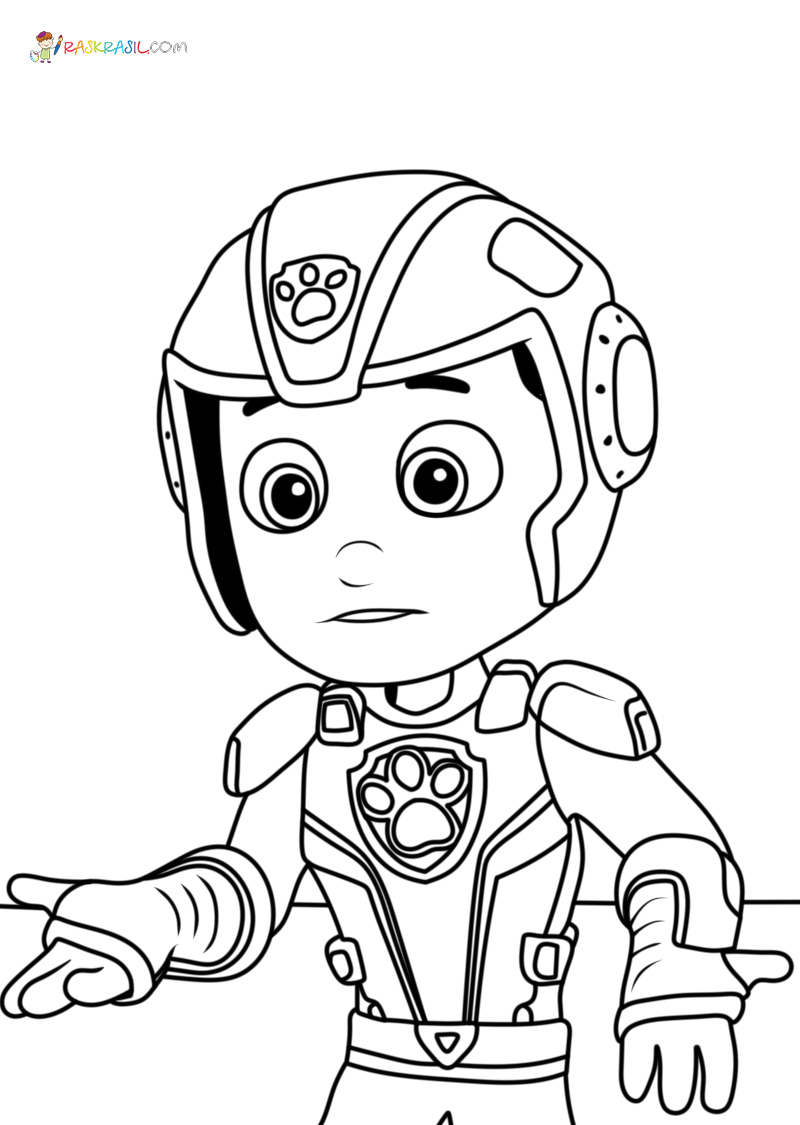 127 Ryder from Paw Patrol Coloring Pages Printable 35