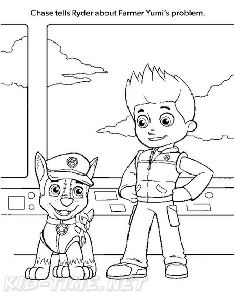 127 Ryder from Paw Patrol Coloring Pages Printable 46