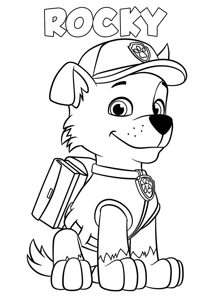 127 Ryder from Paw Patrol Coloring Pages Printable 49