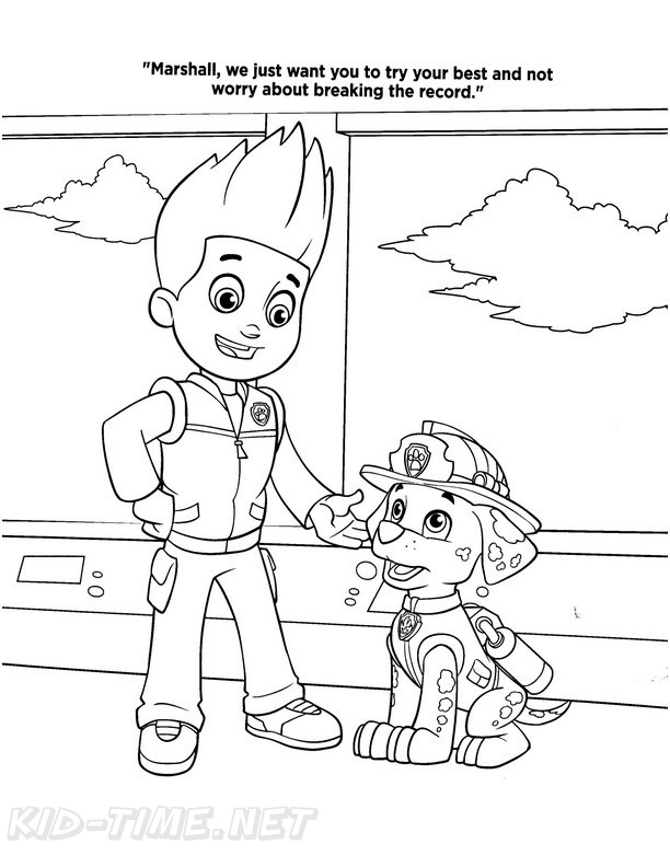 127 Ryder from Paw Patrol Coloring Pages Printable 54