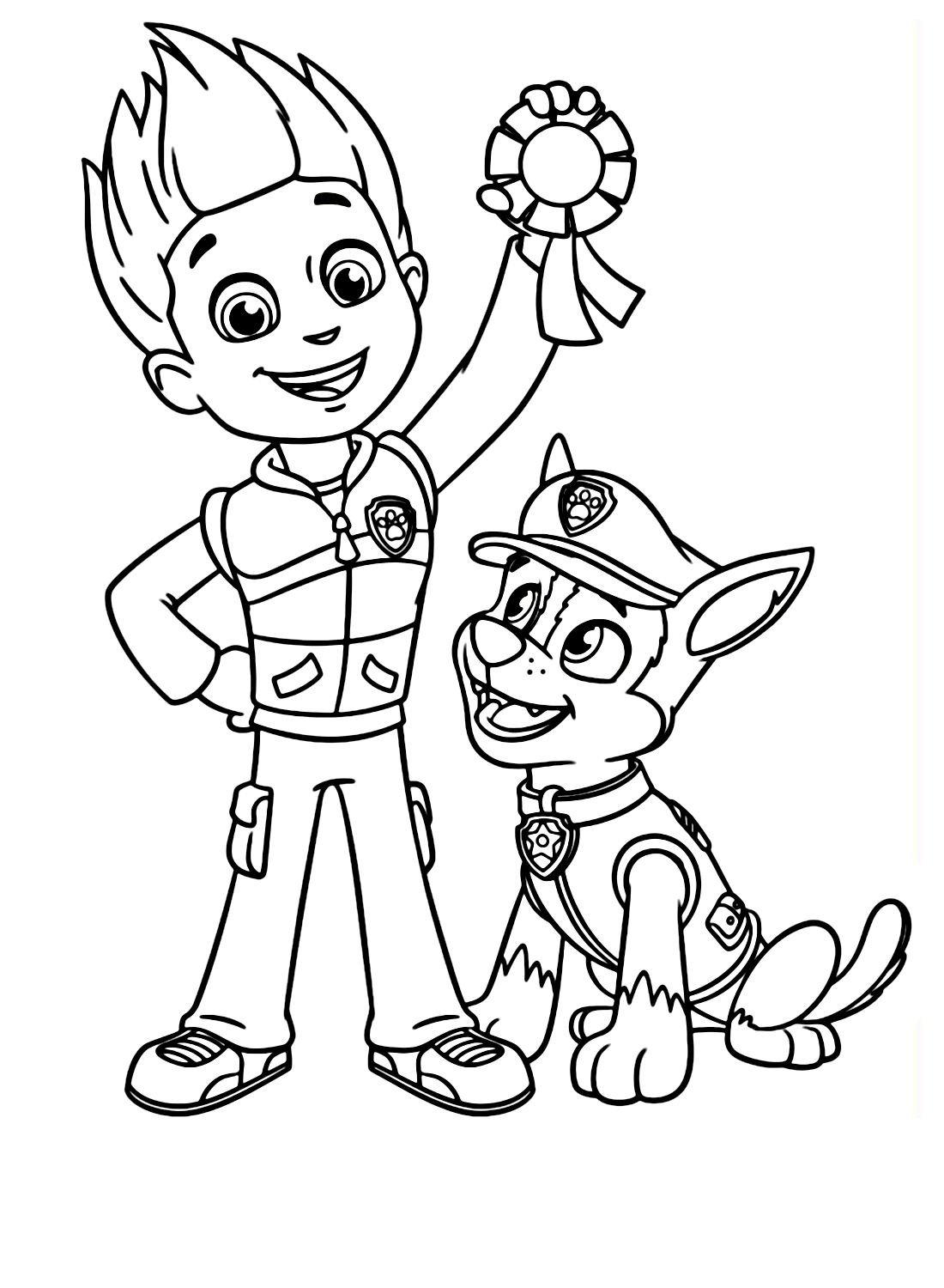 127 Ryder from Paw Patrol Coloring Pages Printable 61