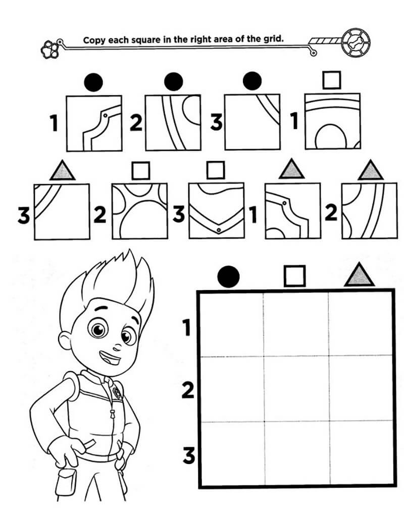 127 Ryder from Paw Patrol Coloring Pages Printable 62