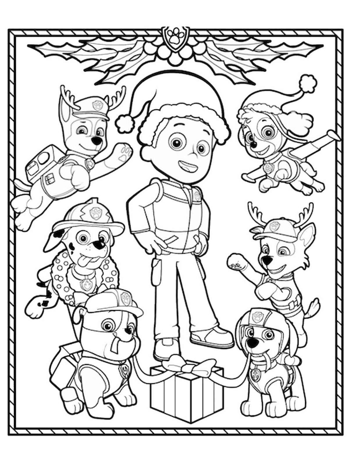 127 Ryder from Paw Patrol Coloring Pages Printable 66