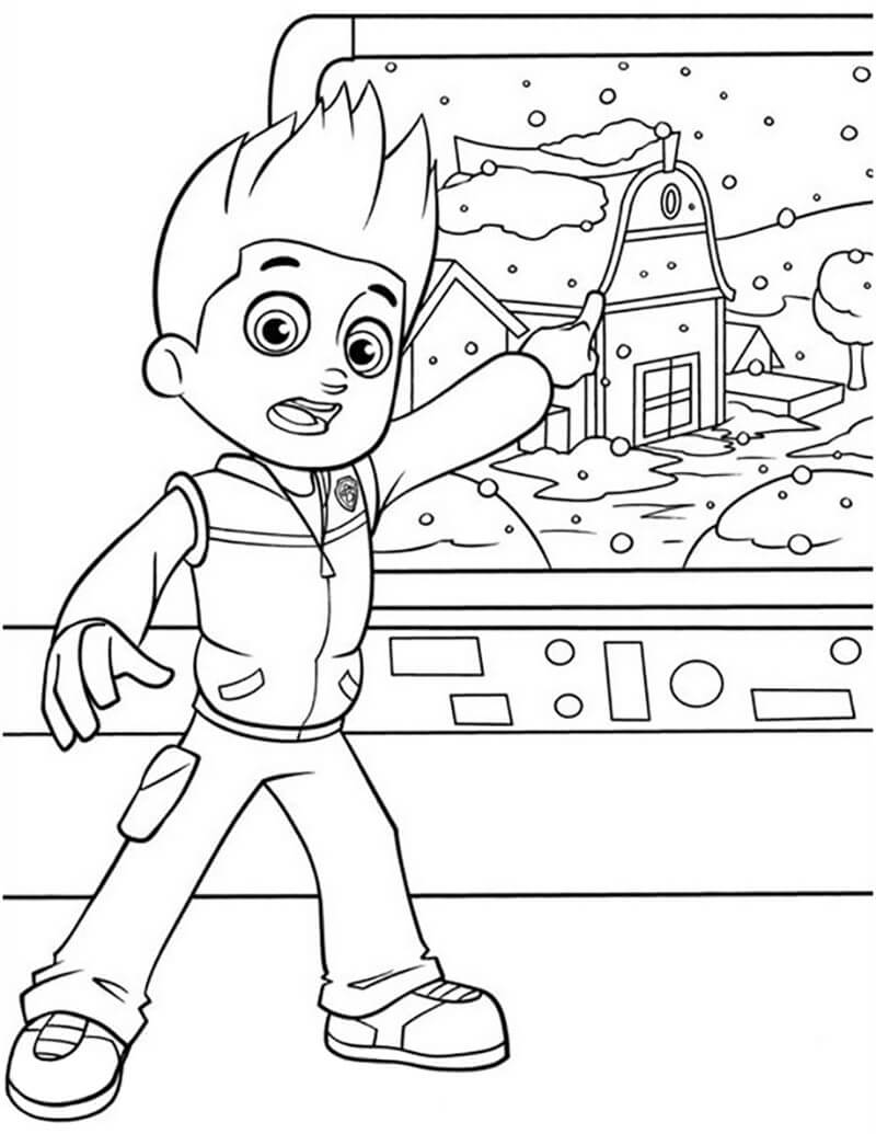 127 Ryder from Paw Patrol Coloring Pages Printable 71