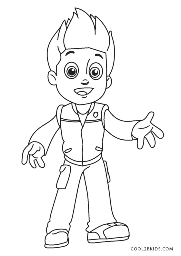 127 Ryder from Paw Patrol Coloring Pages Printable 72