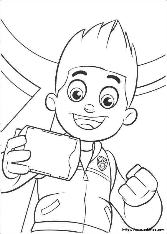 127 Ryder from Paw Patrol Coloring Pages Printable 73