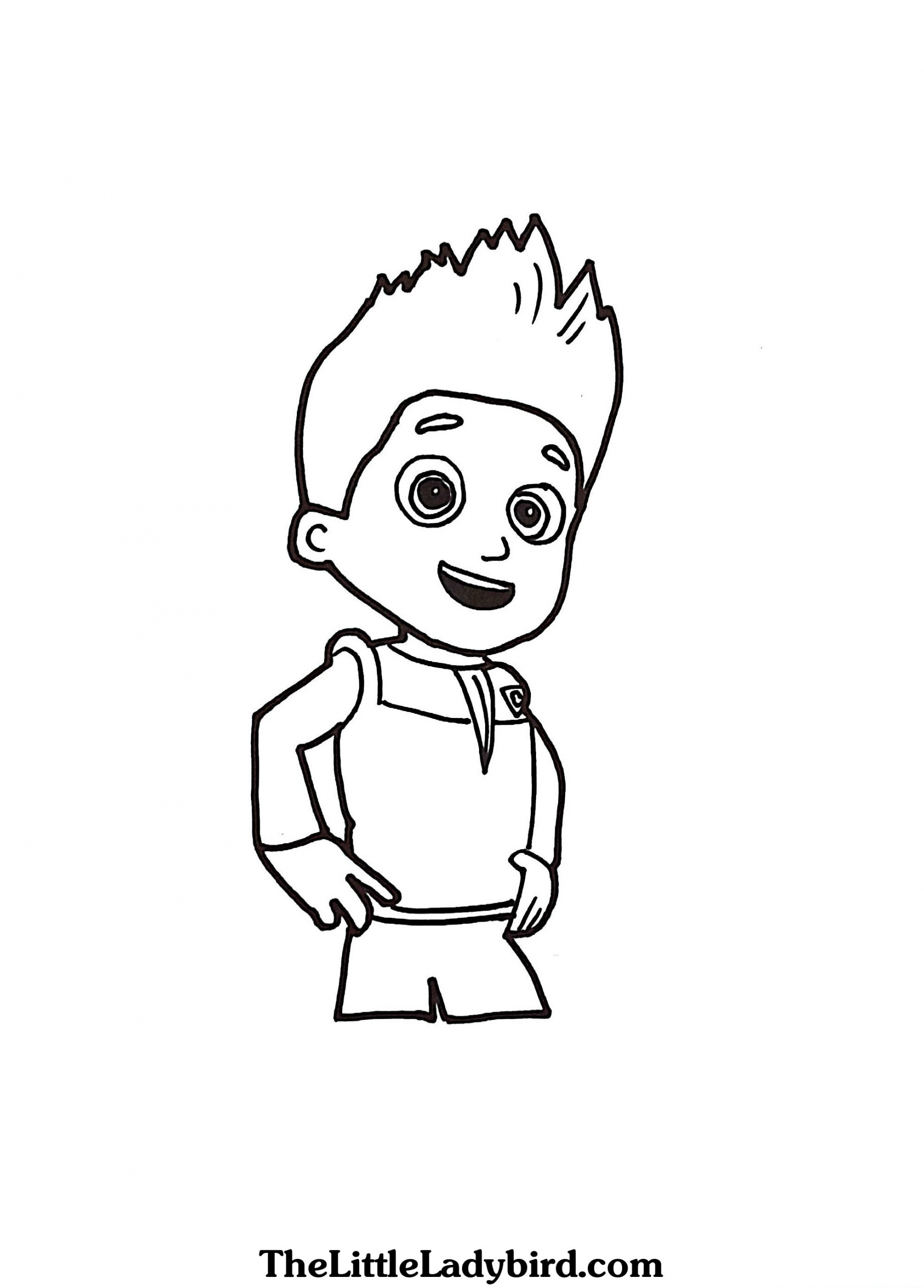 127 Ryder from Paw Patrol Coloring Pages Printable 76