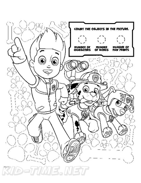 127 Ryder from Paw Patrol Coloring Pages Printable 79