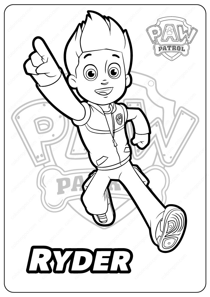 ryder from paw patrol coloring pages printable jpg