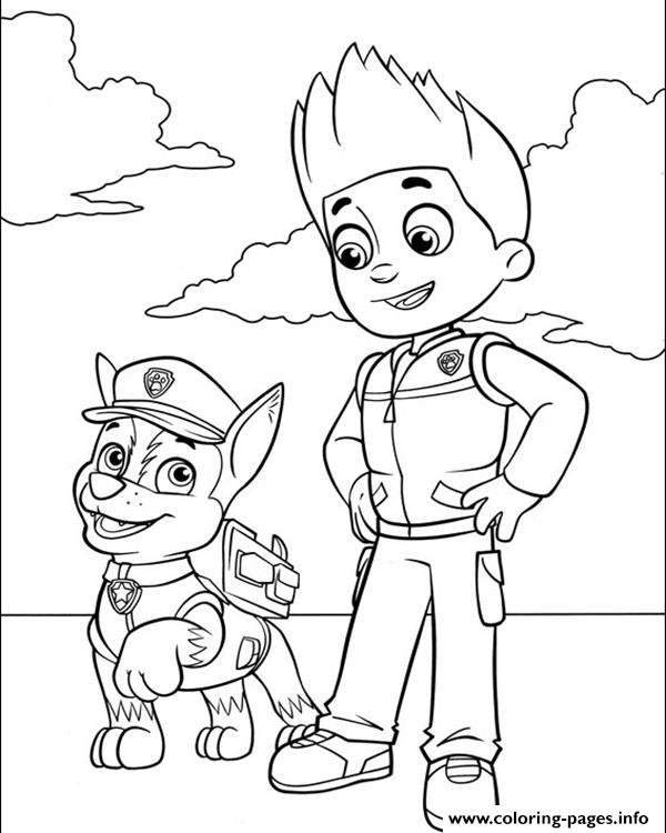 127 Ryder from Paw Patrol Coloring Pages Printable 86