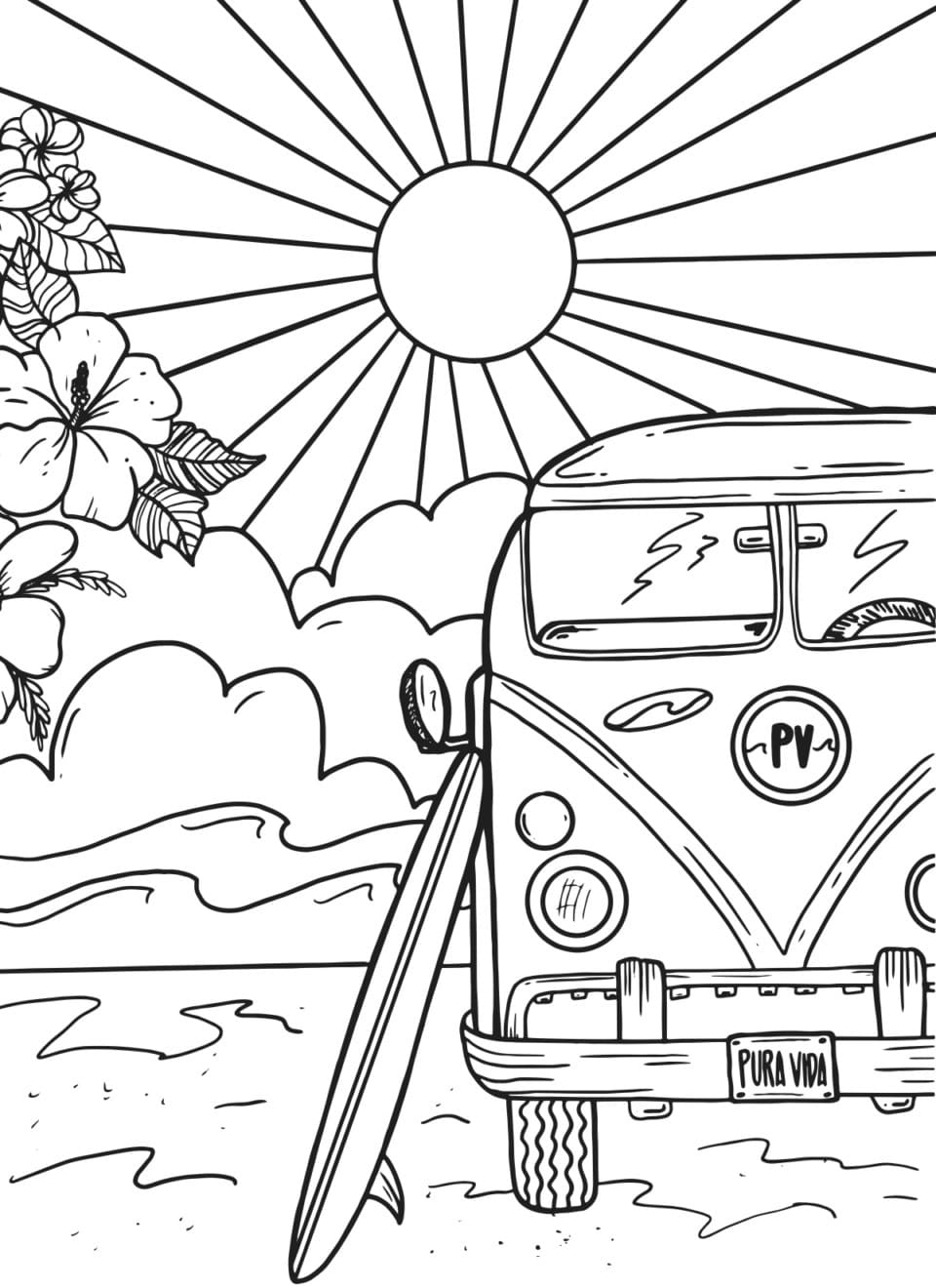 134 Aesthetic Coloring Pages Printable 1