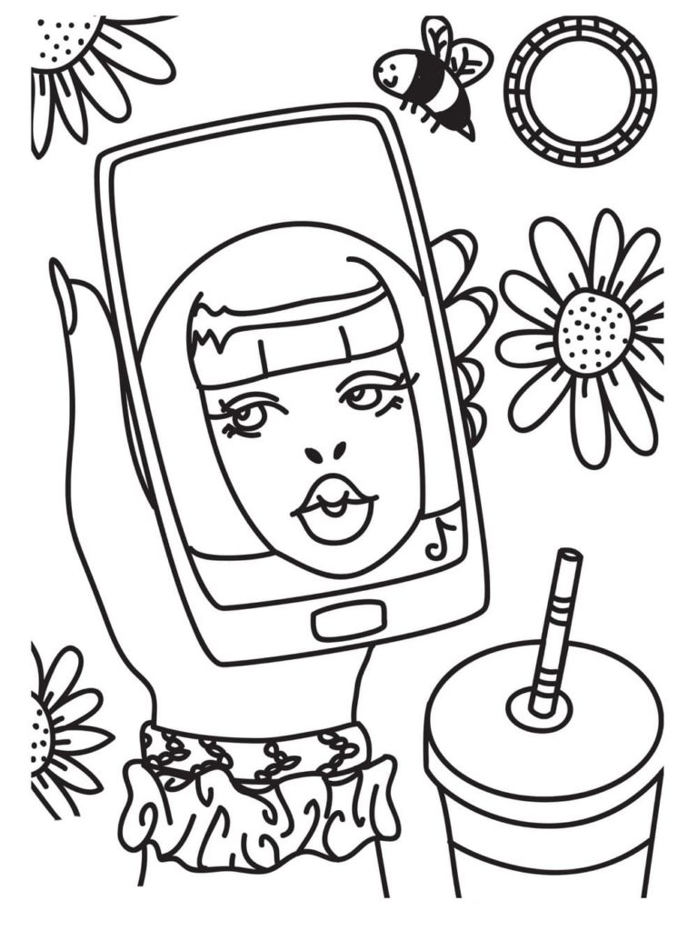 aesthetic coloring pages printable jpg