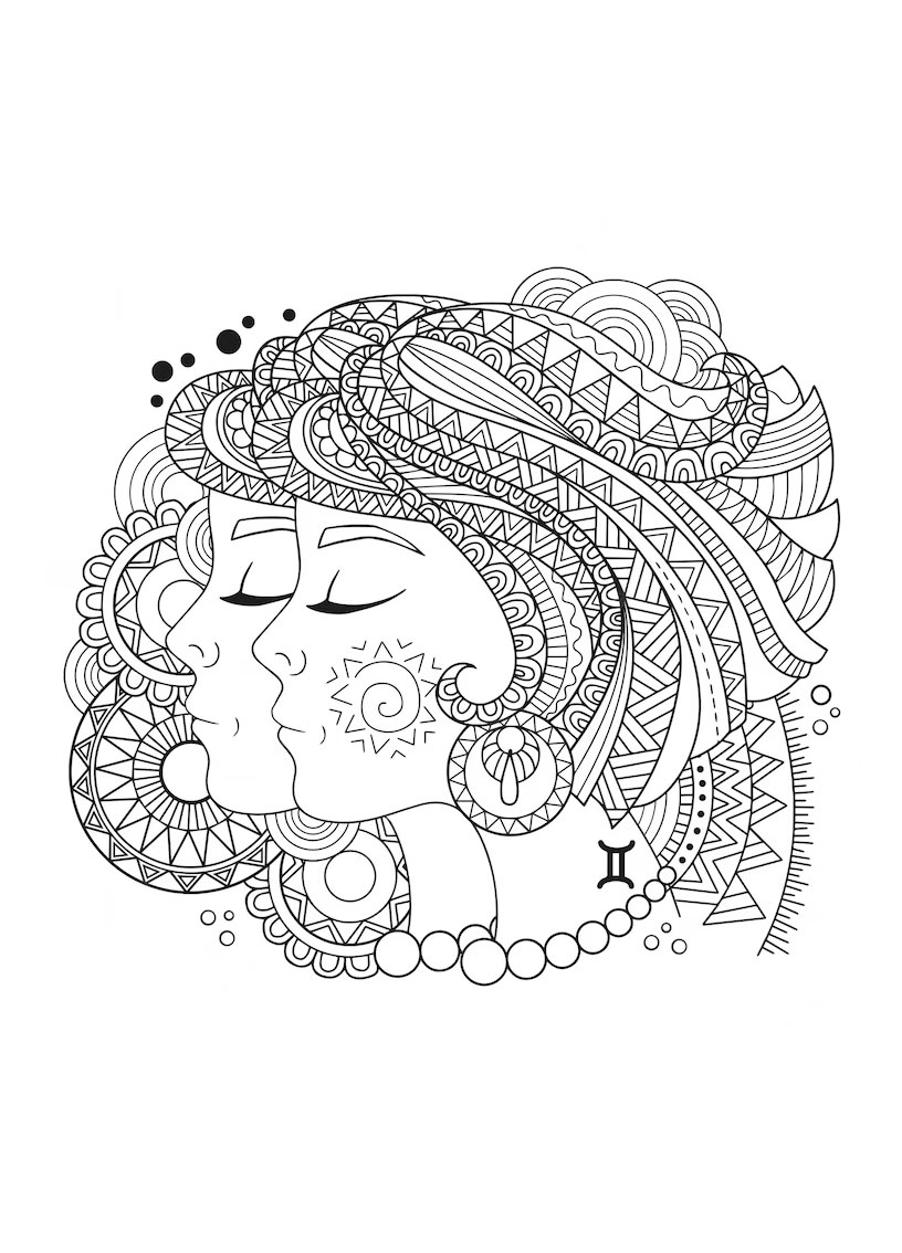 134 Aesthetic Coloring Pages Printable 126