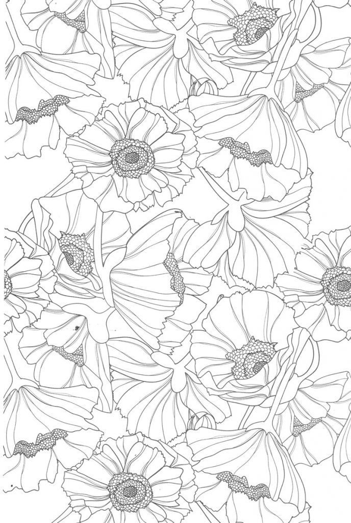 134 Aesthetic Coloring Pages Printable 14