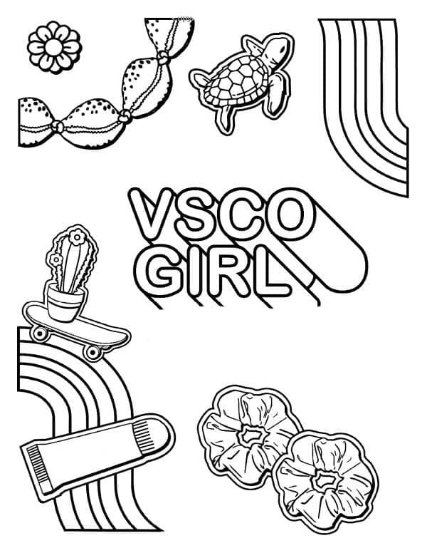 134 Aesthetic Coloring Pages Printable 21