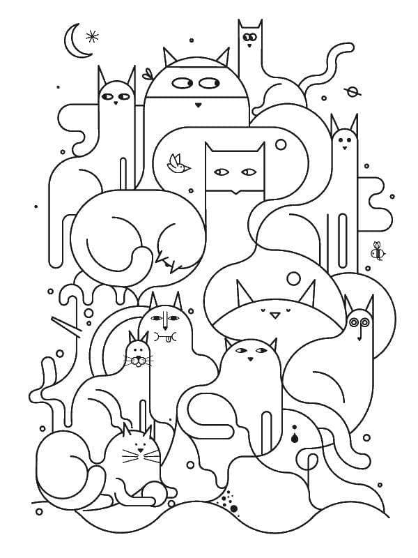 134 Aesthetic Coloring Pages Printable 27