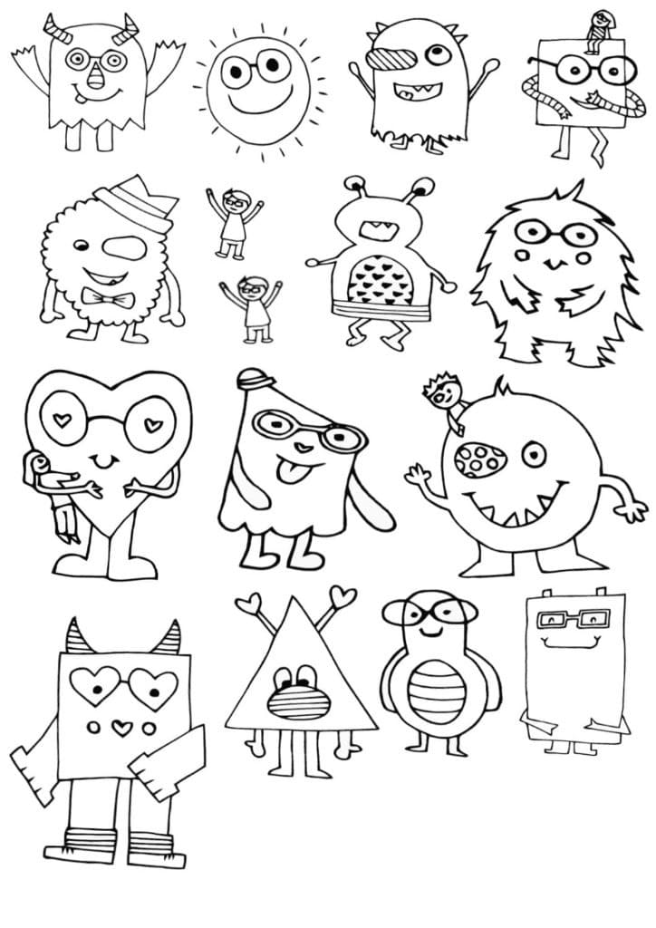 134 Aesthetic Coloring Pages Printable 46