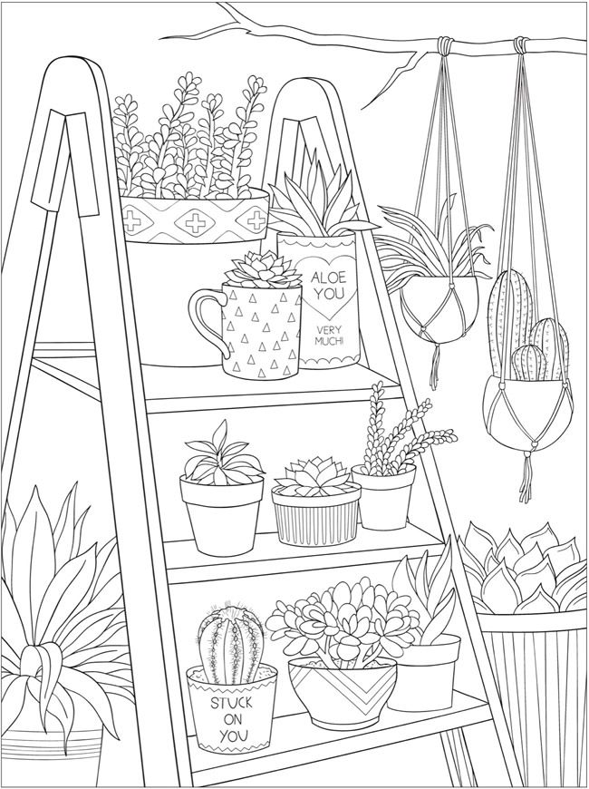 134 Aesthetic Coloring Pages Printable 96