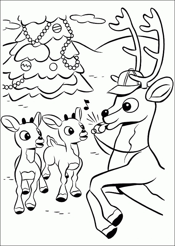 jolly rudolph coloring pages printable jpg