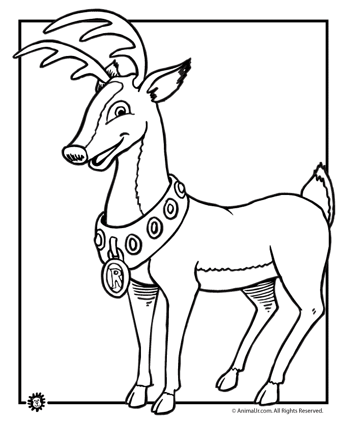 27 Jolly Rudolph Coloring Pages Printable 11