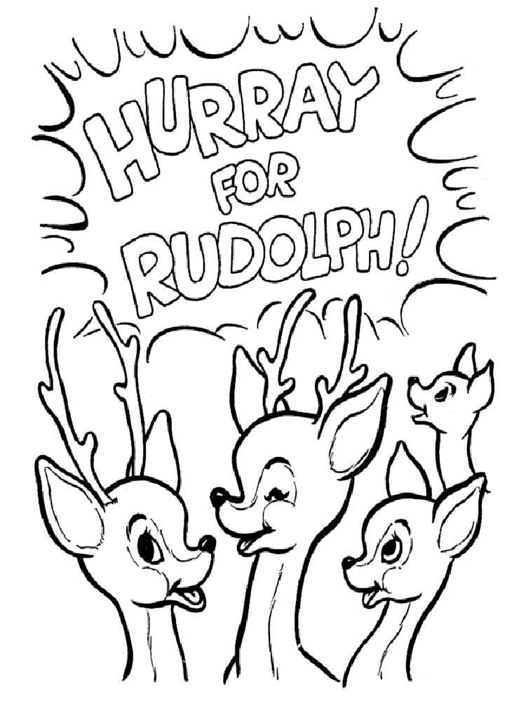 27 Jolly Rudolph Coloring Pages Printable 28