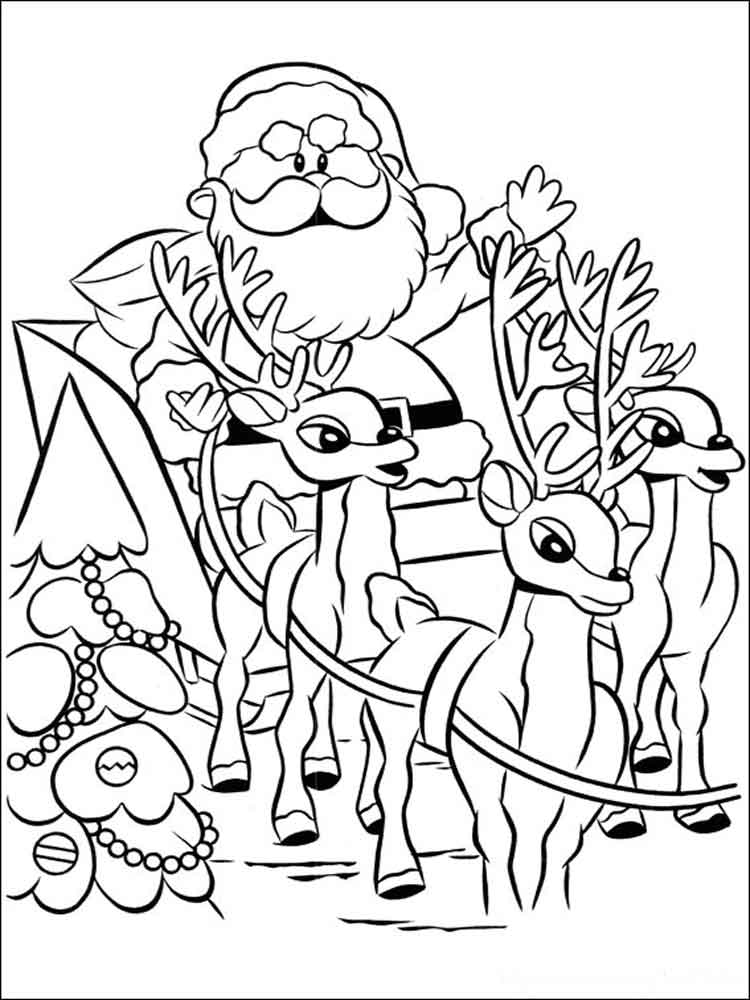 jolly rudolph coloring pages printable jpg