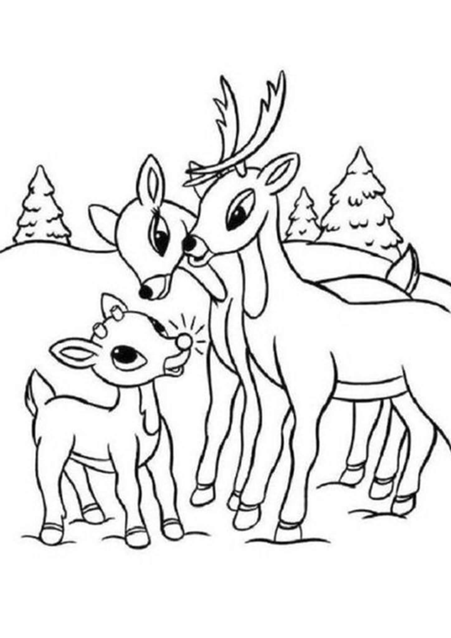 jolly rudolph coloring pages printable jpg