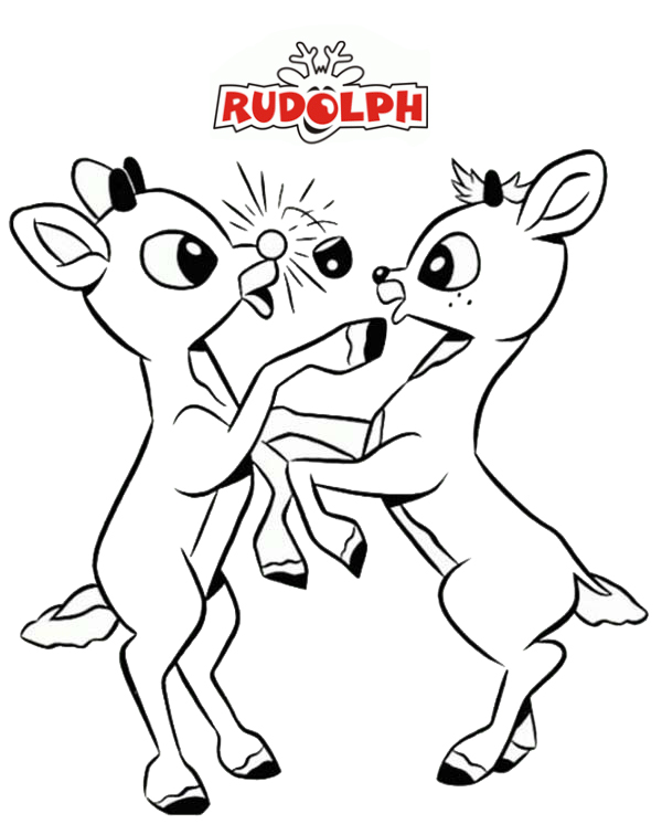 27 Jolly Rudolph Coloring Pages Printable 4