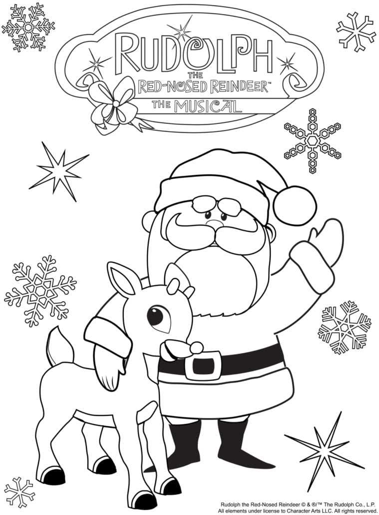 jolly rudolph coloring pages printable jpg